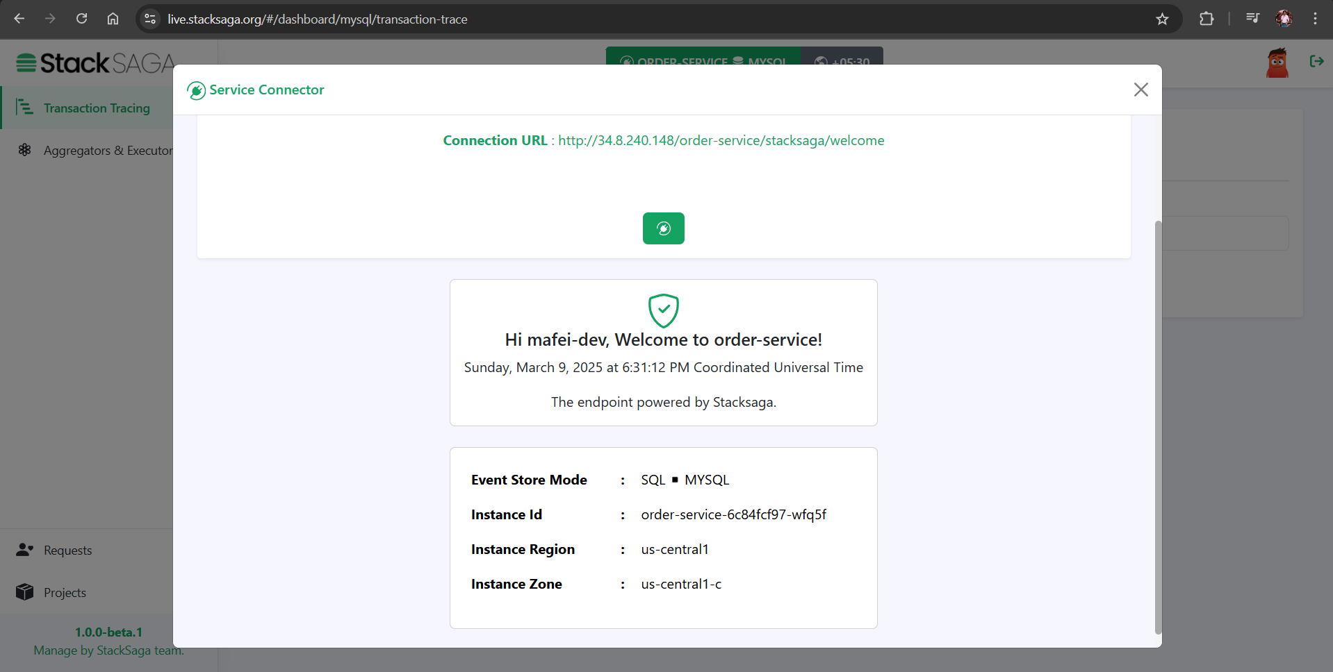 stacksaga demo k8s mixed content error solved